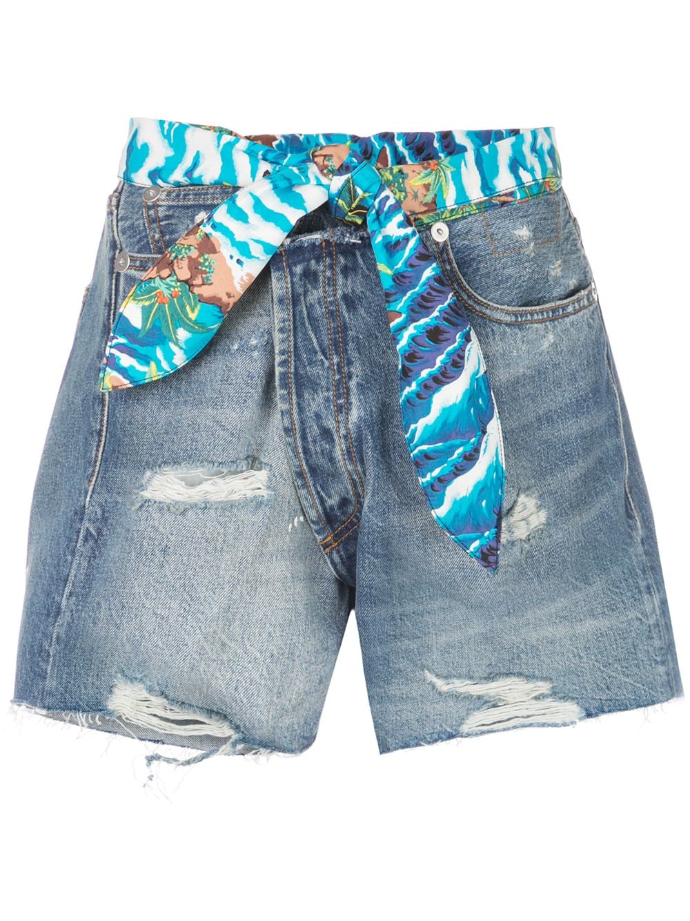 Jasper tie waist denim shorts R13 Eraldo