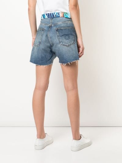 tie waist jean shorts