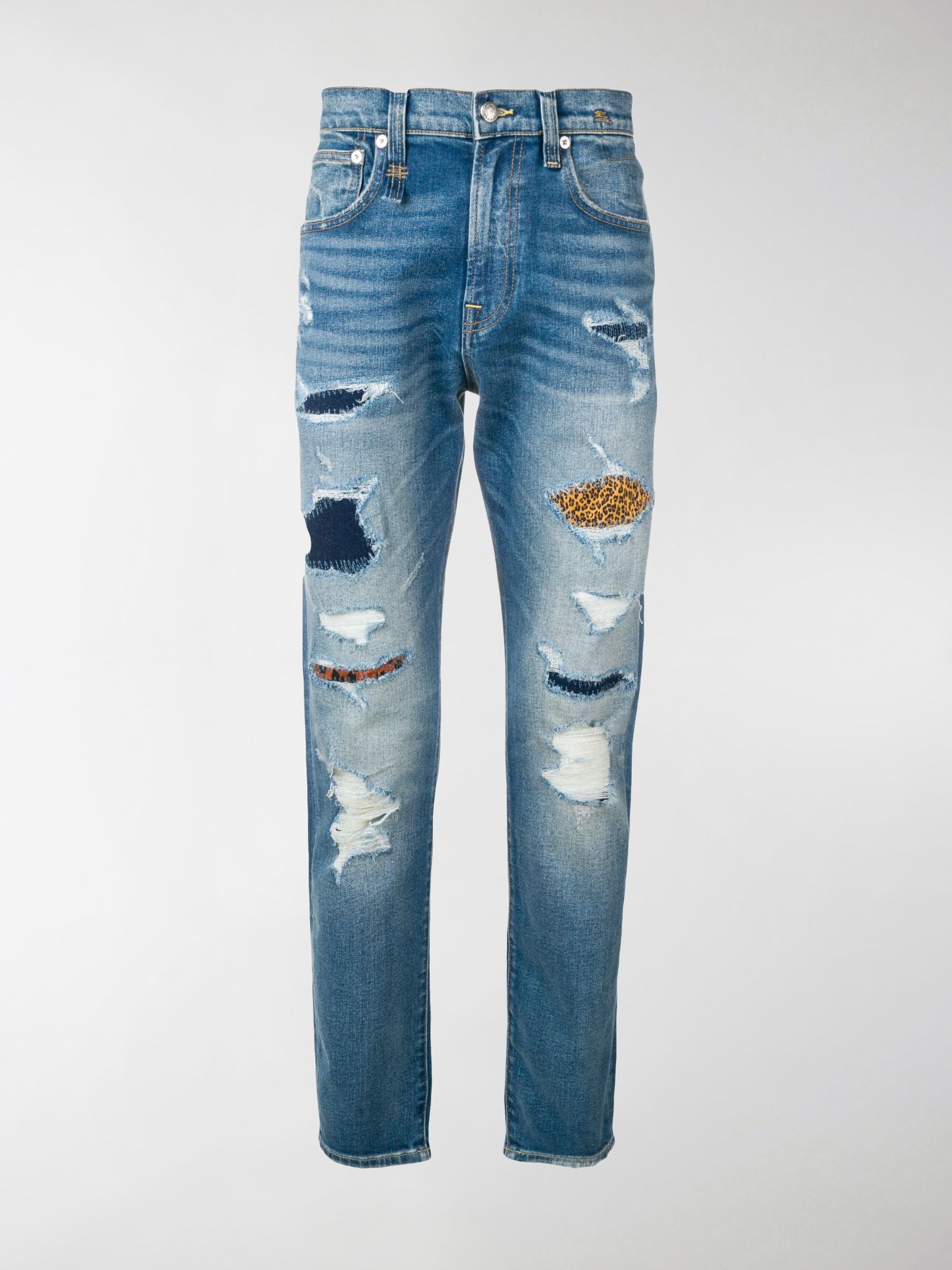 r13 leopard jeans