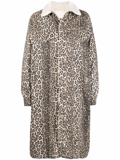 r13 leopard coat