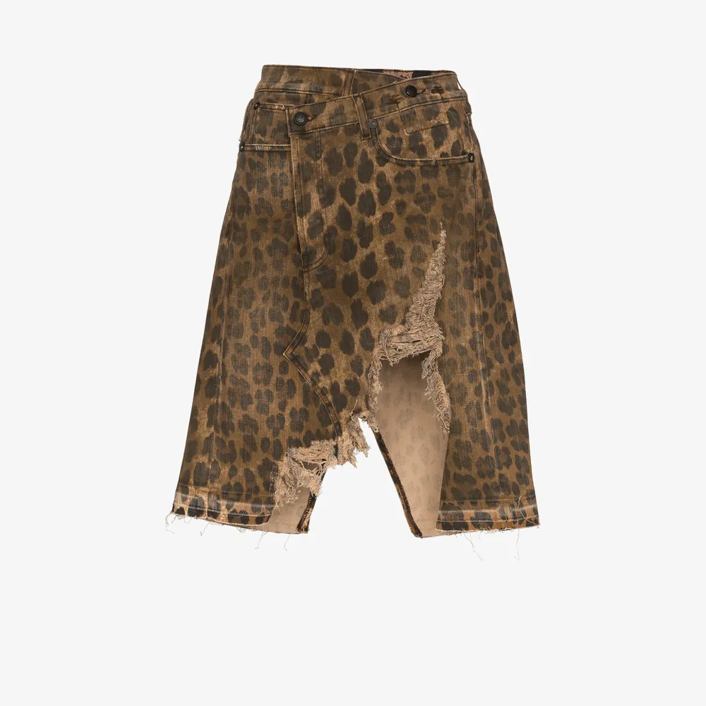 r13 leopard skirt