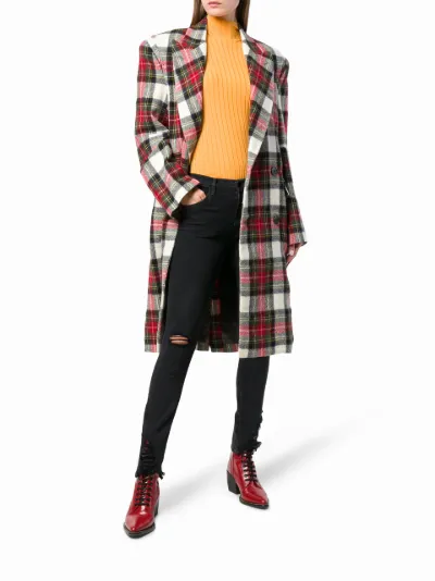 R13 plaid coat sale