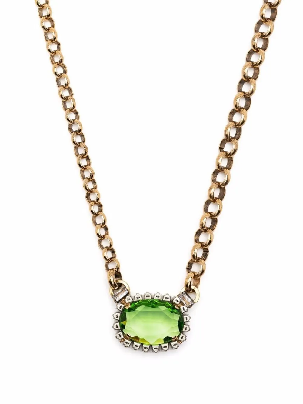 oval stone chain necklace RADA'