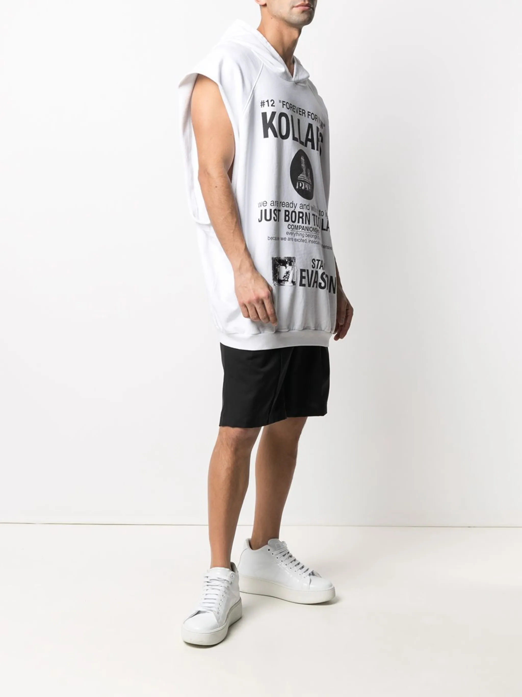 Raf Simons Archive Redux Kollaps sleeveless hoodie | Eraldo.com US