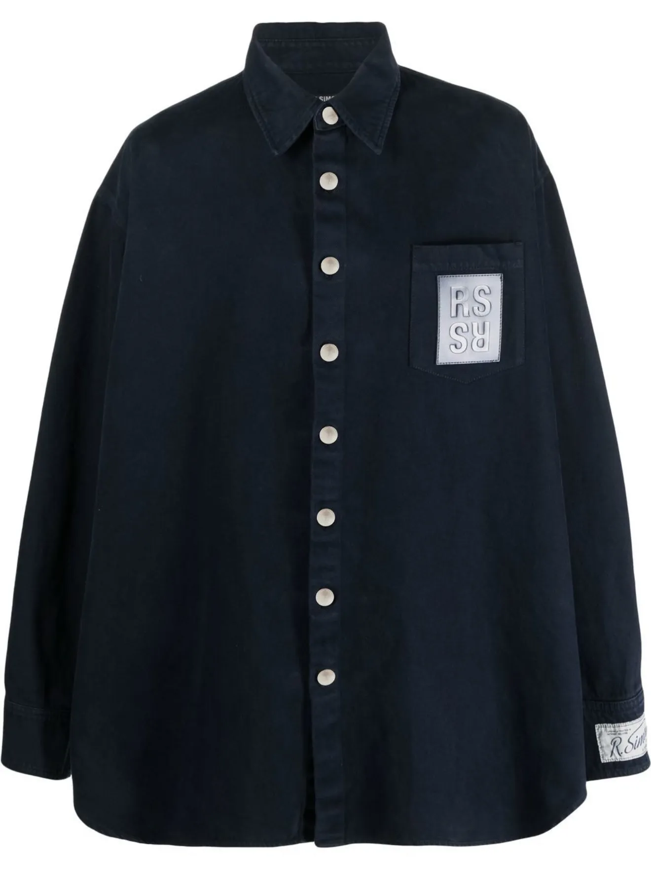 Raf Simons Big Fit denim shirt blue | MODES