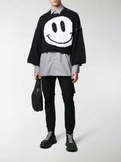 raf simons cropped knit