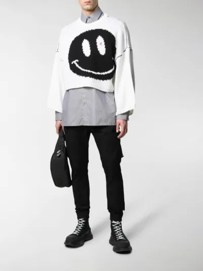 raf simons smiley sweater