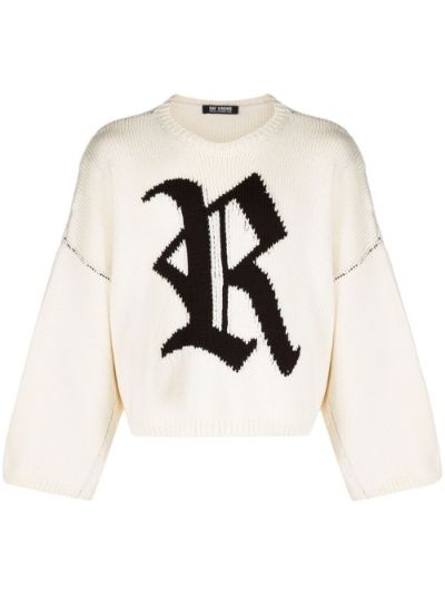 Raf Simons intarsia-knit long-sleeve jumper | Eraldo.com FR