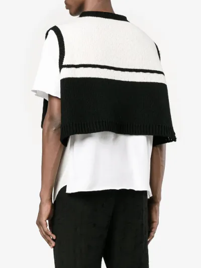Raf Simons Knitted Cropped Vest | Browns Raf Simons Knitted Cropped Vest | Browns