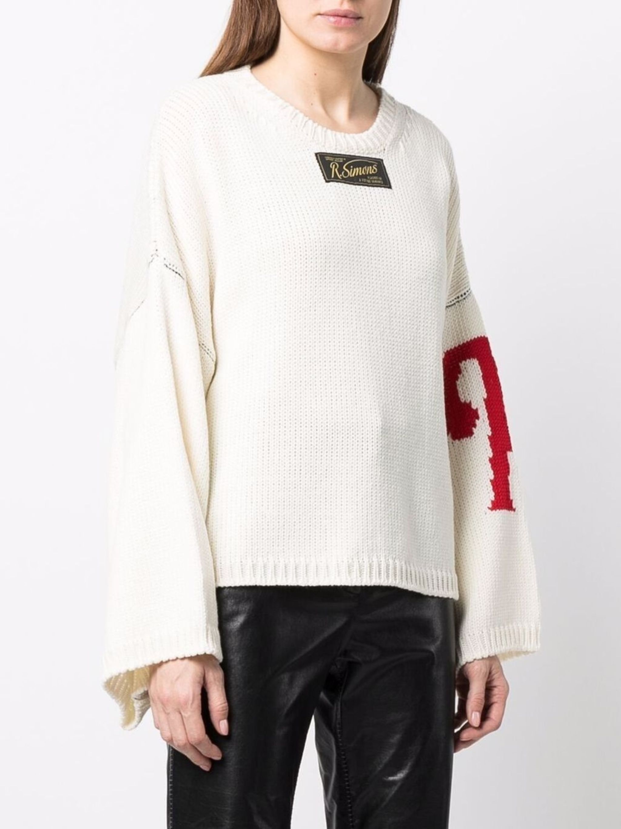 Raf Simons logo-patch oversized jumper | Eraldo.com FK