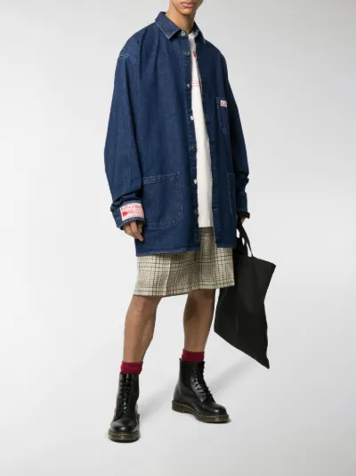 raf simons denim shirt