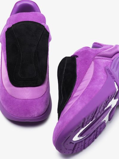 Raf Simons purple Antei suede sneakers 