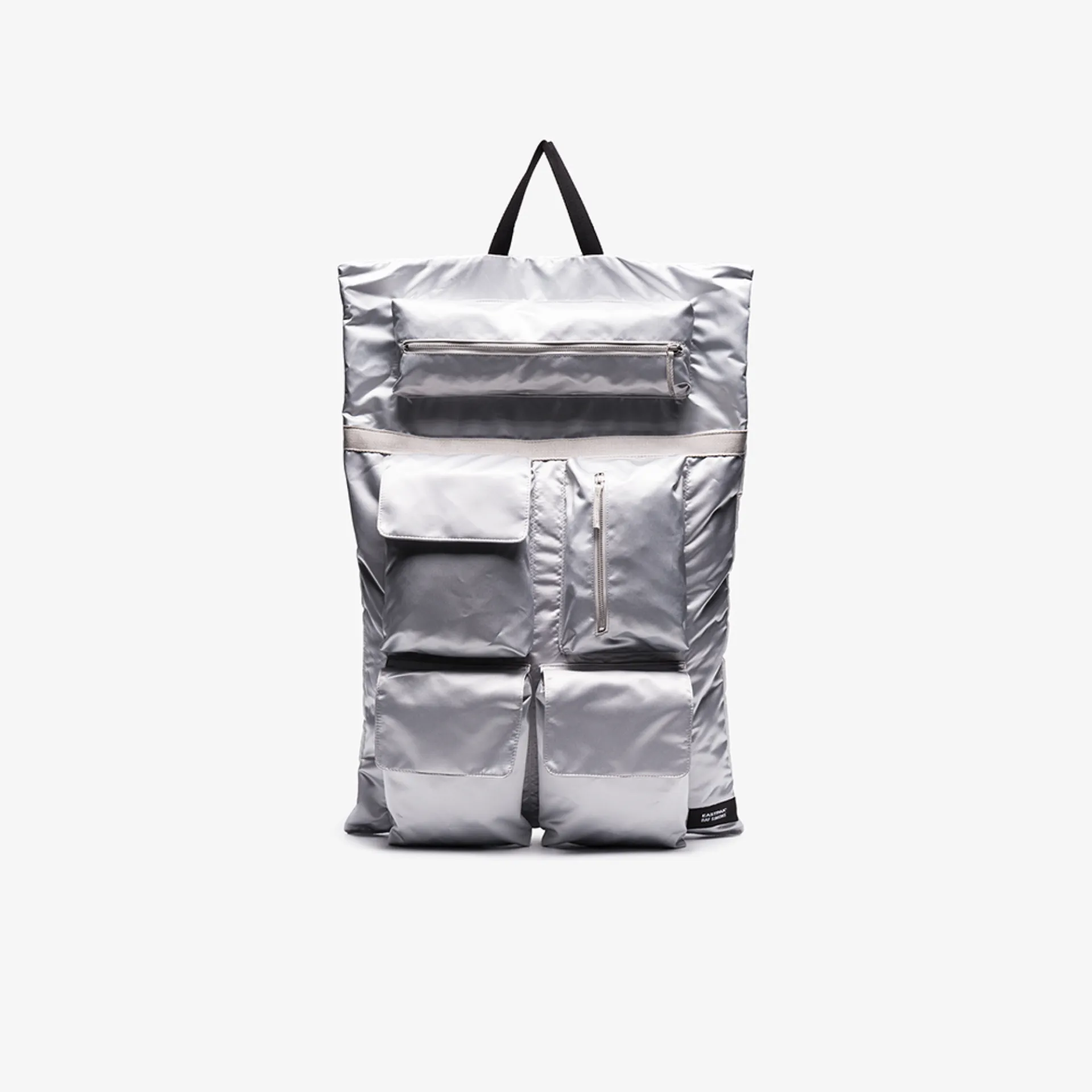 eastpak metallic silver