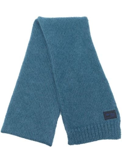 ribbed-knit logo-patch scarf | Raf Simons | Eraldo.com