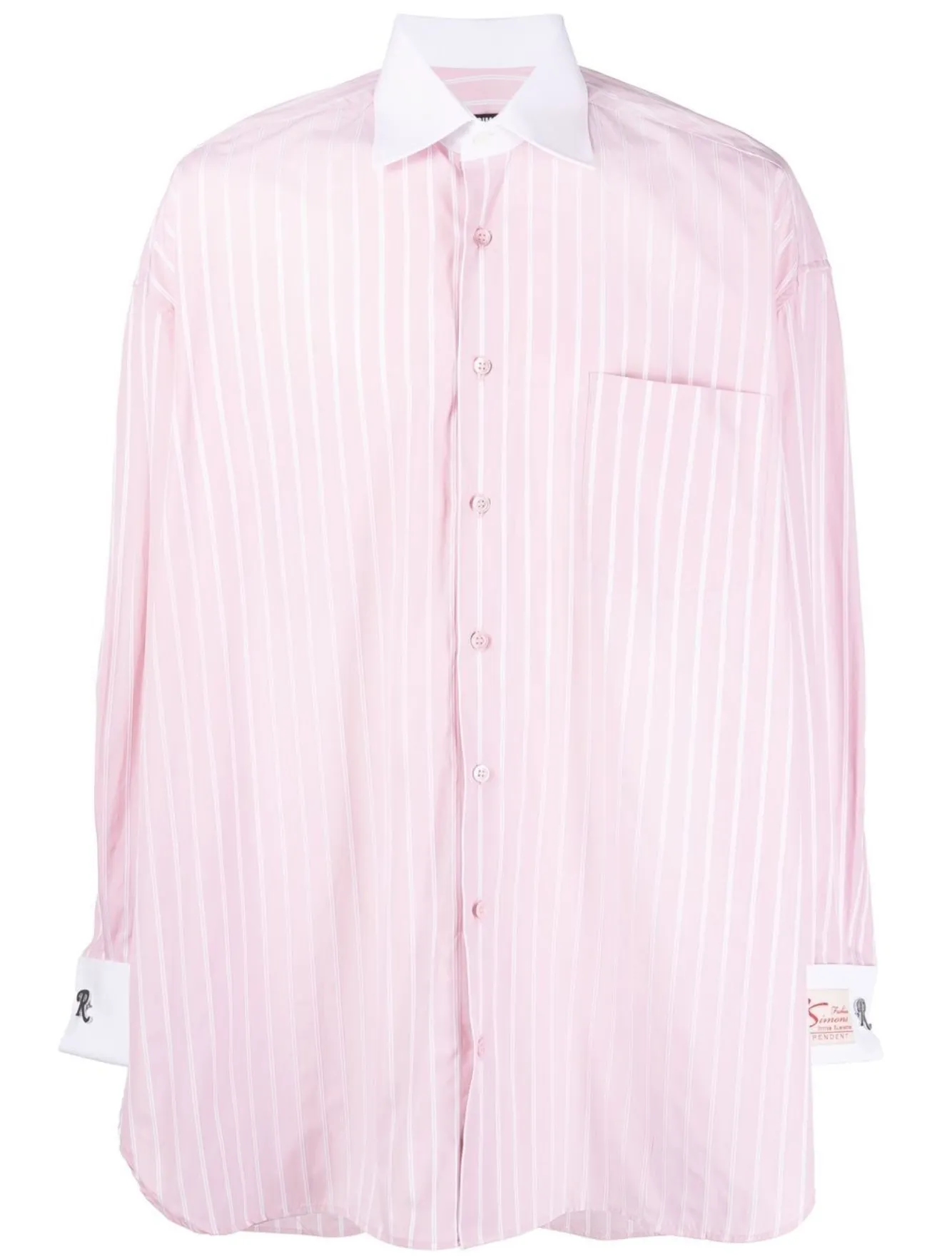 Raf Simons striped long-sleeve shirt 