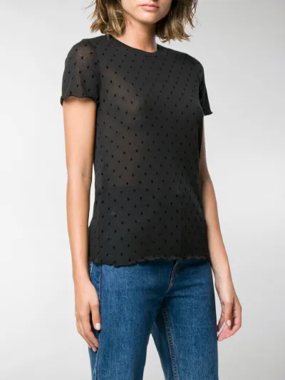 Rag \u0026 Bone polka dot T-shirt black | MODES
