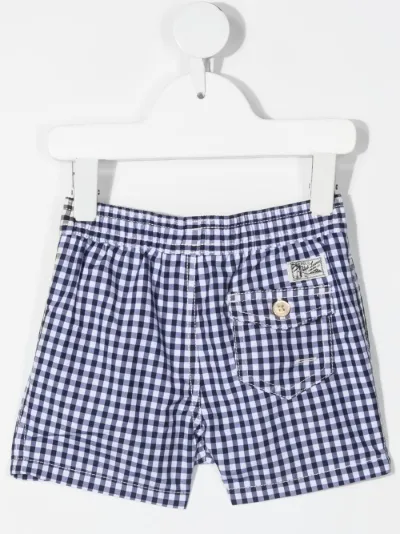 Ralph Lauren Kids gingham-check swim 
