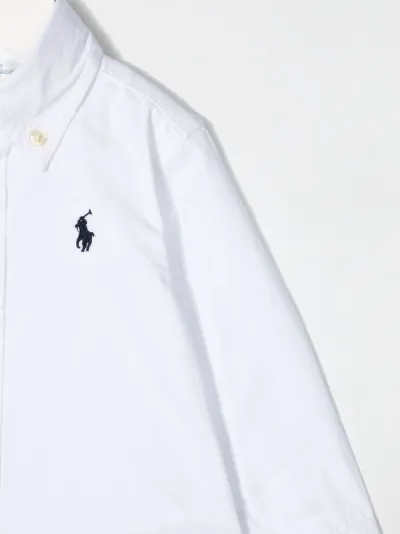 white ralph lauren polo shirt button down