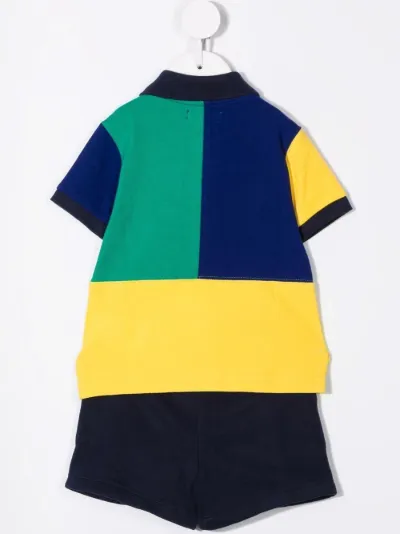 Ralph Lauren Kids Tuta sportiva con design color-block blu | MODES