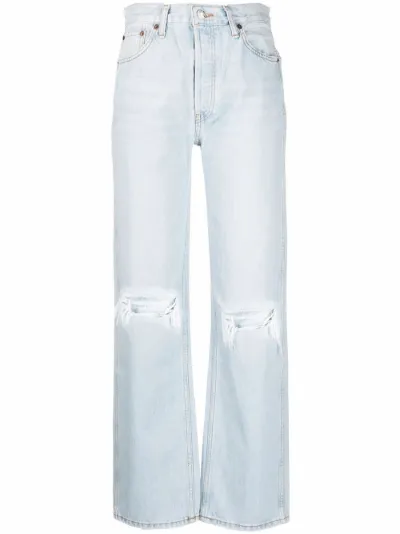 Jeans a gamba ampia con effetto vissuto | RE/DONE | Eraldo.com