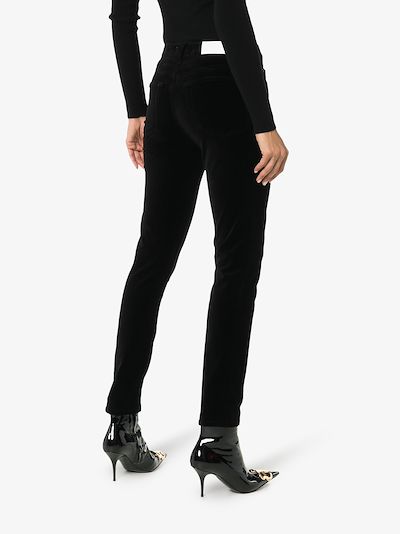 high waisted skinny trousers