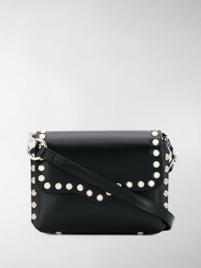 rebecca minkoff black studded purse