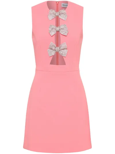 関税込【Rebecca Vallance】Bridal ribbon minidress Rebecca Vallance Brittany bow-detail mini dress | Eraldo.com US