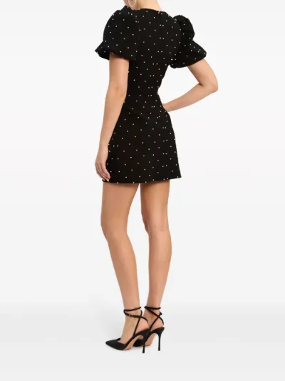 Rebecca Vallance Veronica faux pearl-detail minidress