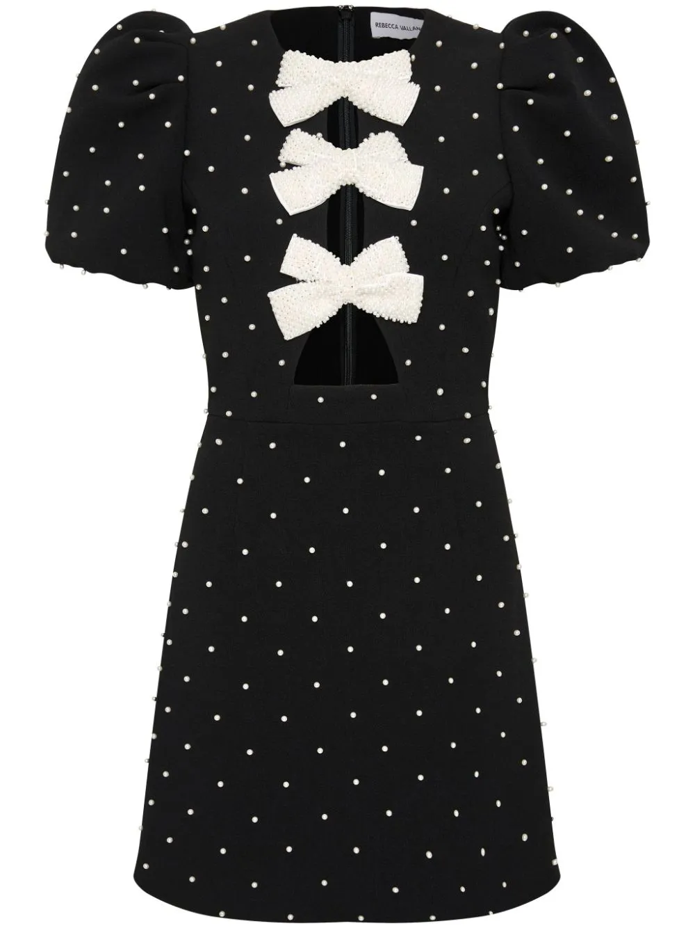 Rebecca Vallance Veronica faux pearl-detail minidress