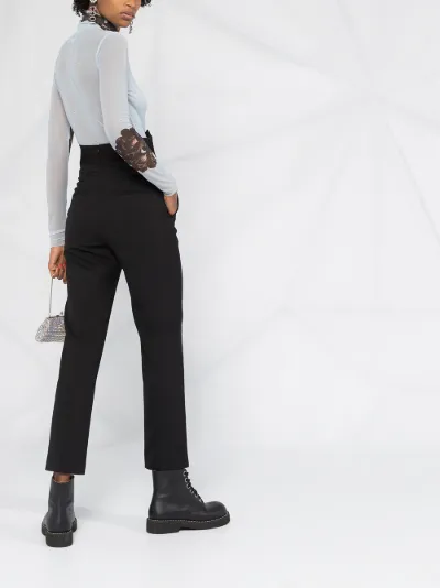 high waisted bow trousers