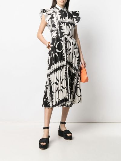 midi dress print