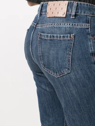 Jeans con applicazione crop | RED Valentino | Eraldo.com