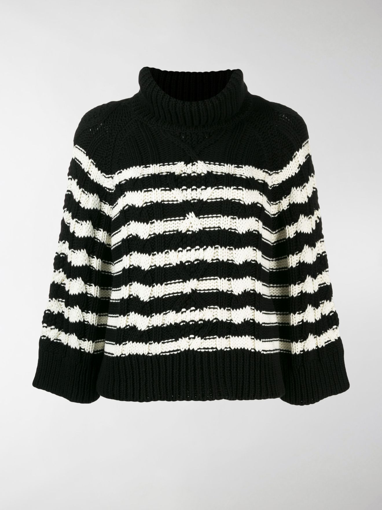 heart striped sweater