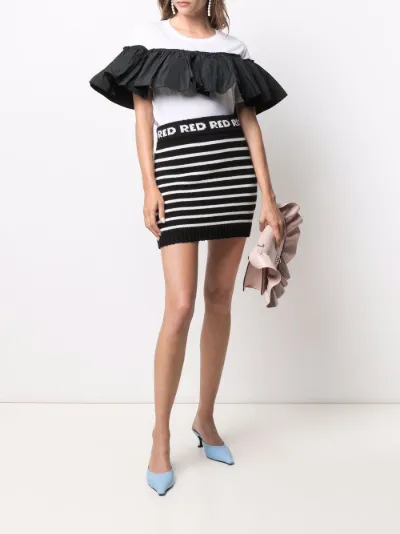 ruffle-trim T-shirt | RED Valentino 