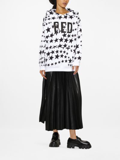 star print drawstring hoodie RED Valentino Eraldo