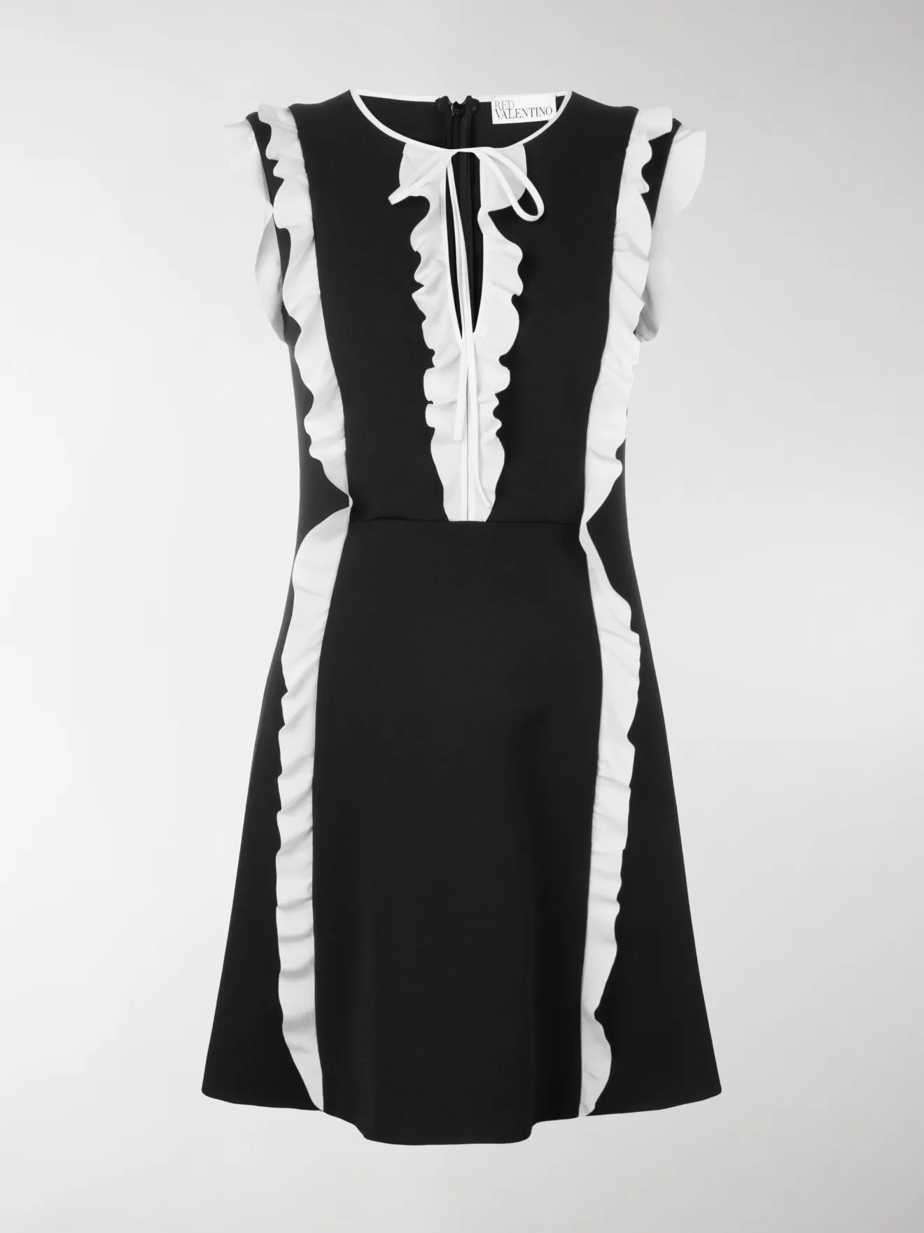 RED Valentino Tubino con bordo increspato nero | MODES