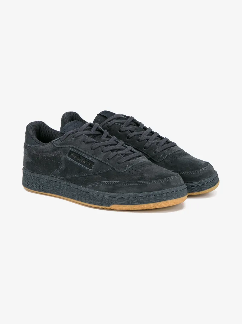 reebok black suede trainers