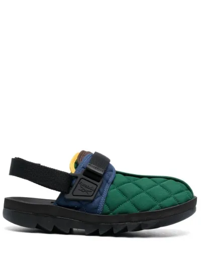 Reebok colour block quilted closed sandals Eraldo US