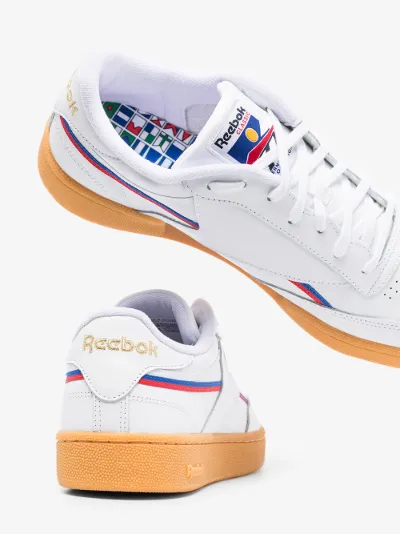 reebok white with gum sole