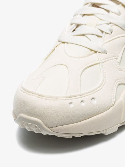 reebok white aztrek double leather sneakers