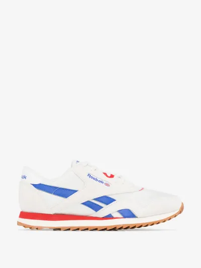 reebok white blue
