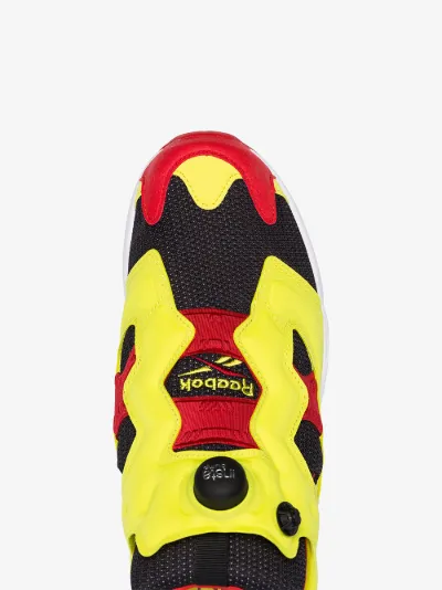 reebok insta pump fury yellow red black