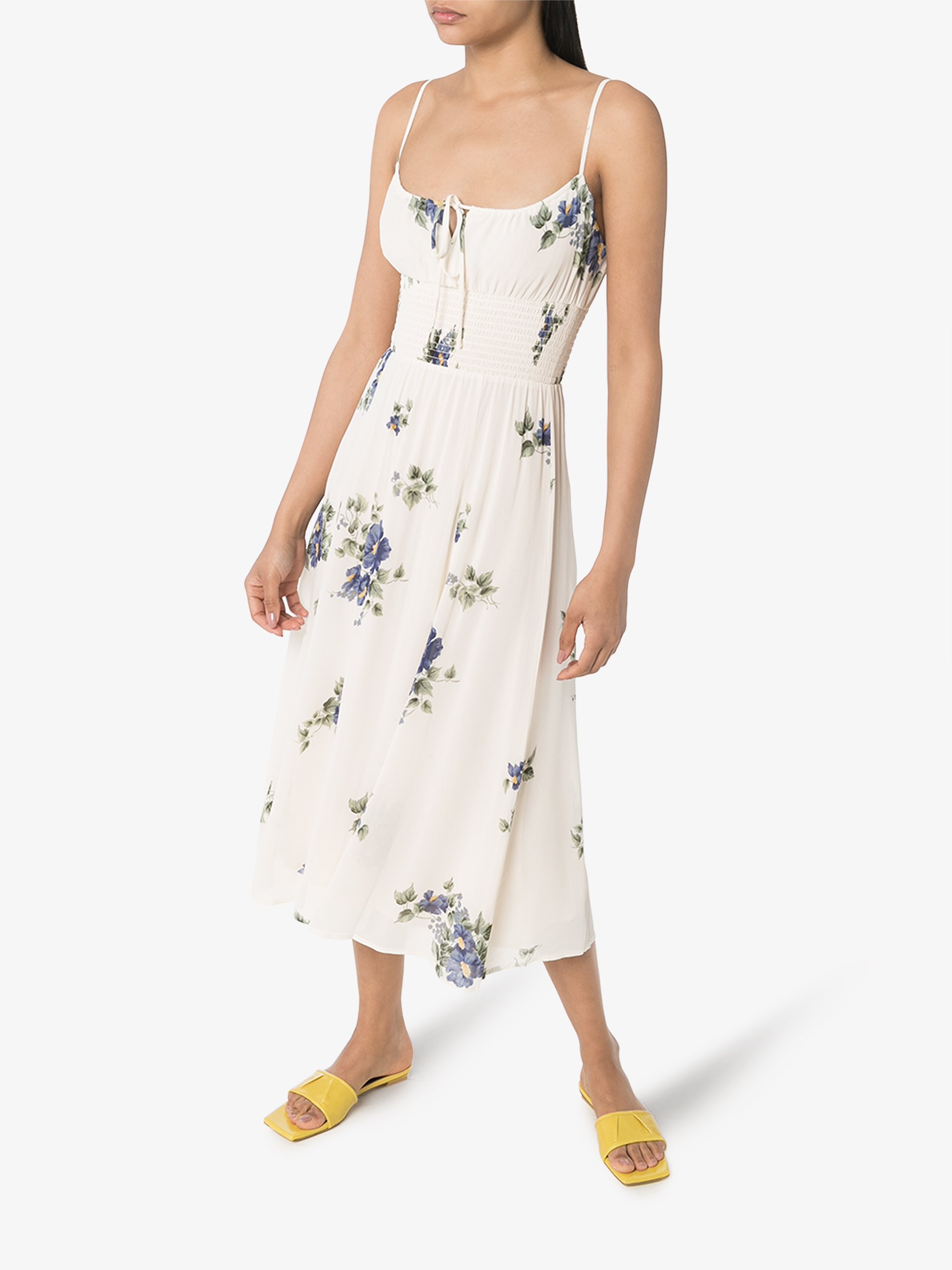 Reformation Bran floral print midi dress | Browns