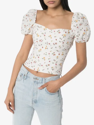 reformation linen top