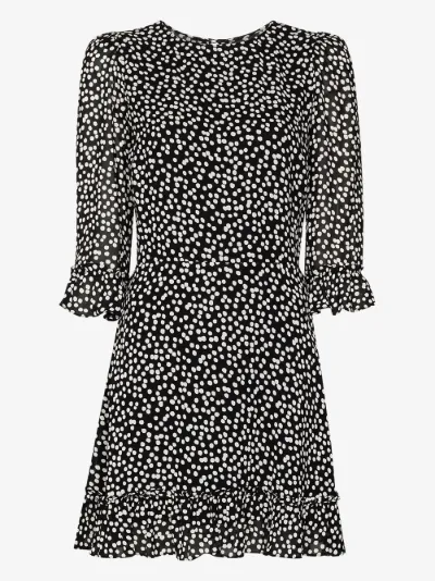 ruffle hem mini dress