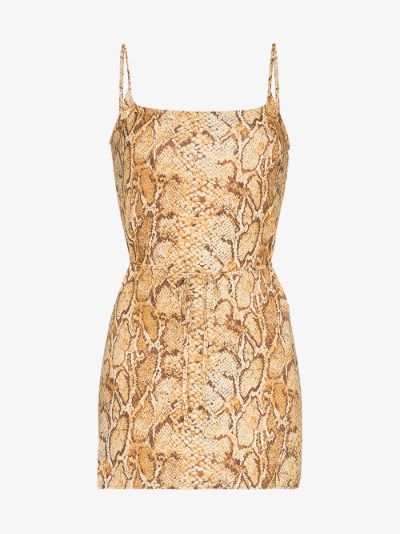 reformation snake dress