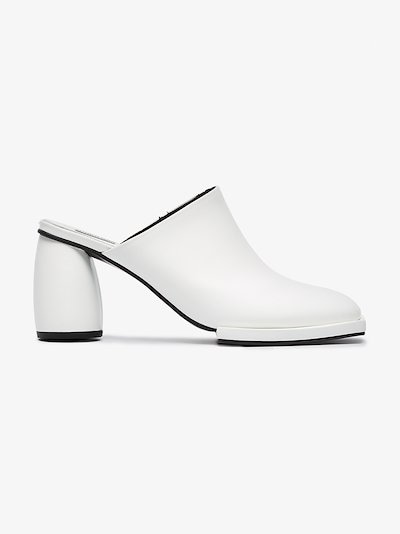 Reike Nen White Square Toe 60 Leather Mules | Browns