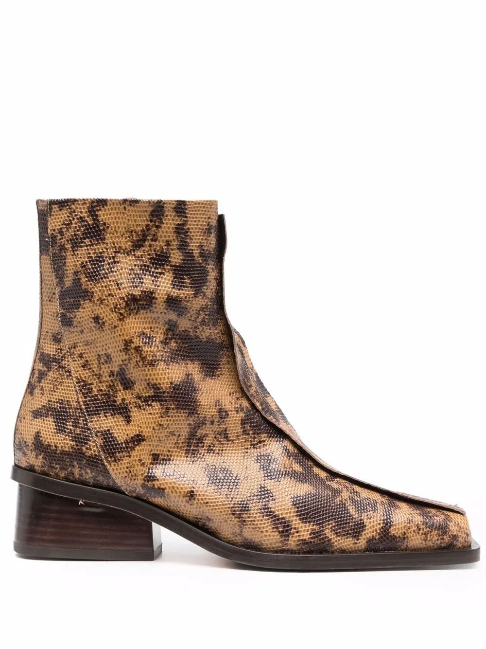 designer leopard print boots