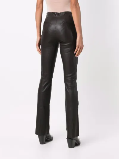 bootcut leather trousers | REMAIN 