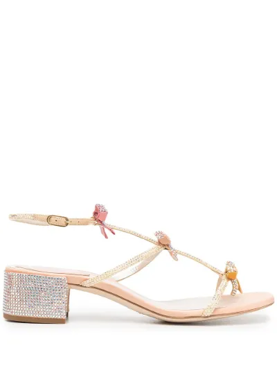 Rene caovilla bow discount sandals